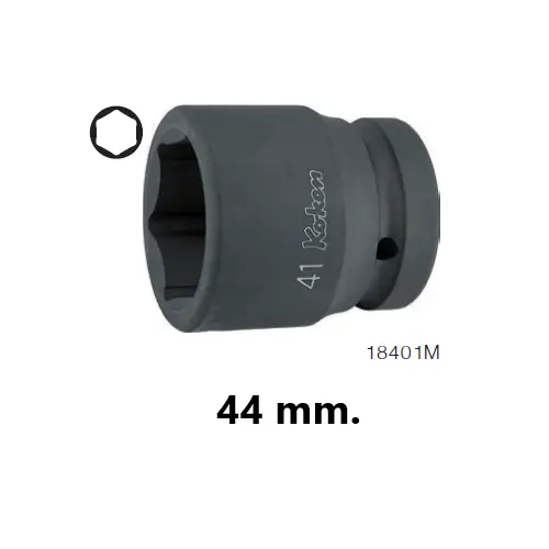 1" Sq. Dr. 6-Point Thin Wall Impact Socket in 44mm