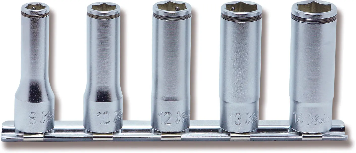 3/8 Sq. Dr. Deep NUT GRIP® Socket Set  8mm-14mm - 5 pieces