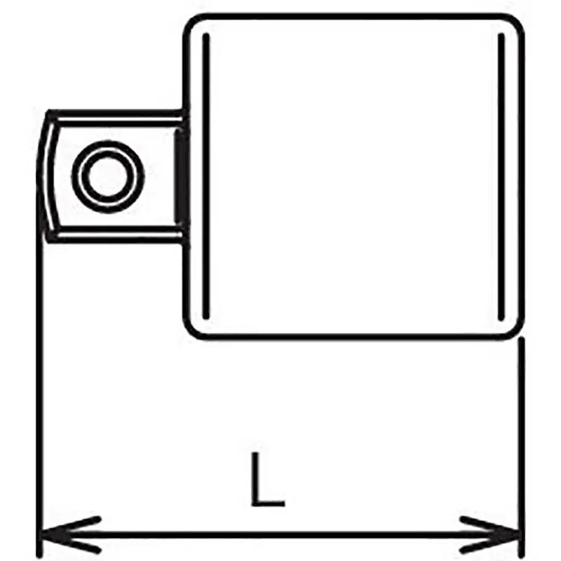 1/2 Sq. Dr. Adaptor  3/8 Square Length 35mm - Image 2