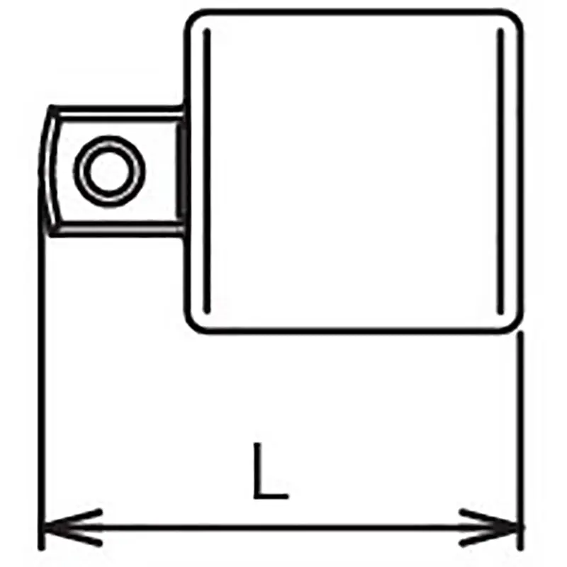 1 Sq. Dr. Adaptor 3/4 Square Length 60mm - Image 2