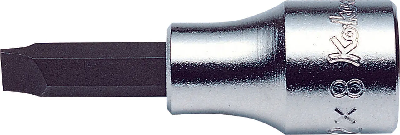3/8 Sq. Dr. Bit Socket Slotted 1.6x10 Length 60mm