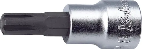 3/8 Sq. Dr. Bit Socket Ribe-CV M6 Length 100mm