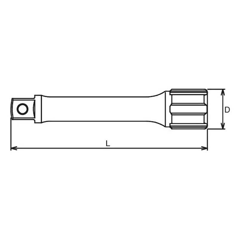 3/8 Sq. Dr. Extension Bar Length 500mm - Image 2