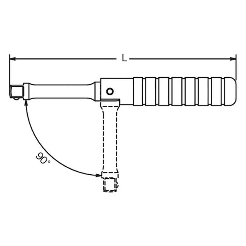 3/8 Sq. Dr. Spinner Handle   Folding Length 170mm - Image 2