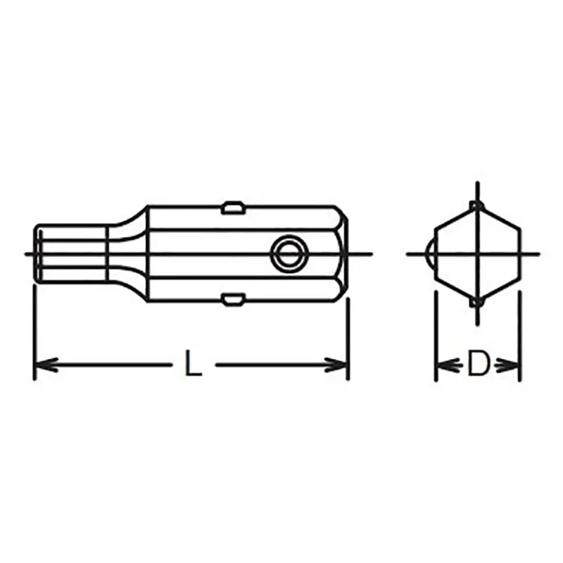 5/16 Hex Dr. Bit  3mm Hex Length 32mm - Image 2
