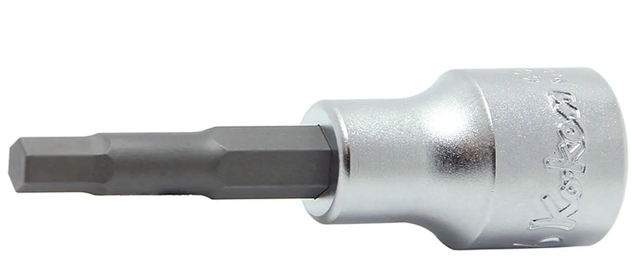 1/2 Sq. Dr. Bit Socket 4mm Hex Length 50mm
