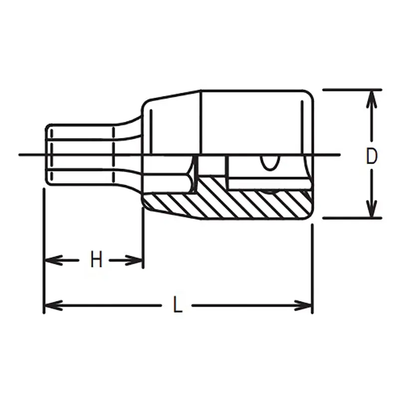 1/4 Sq. Dr. Bit Socket 6mm Hex Length 100mm - Image 2