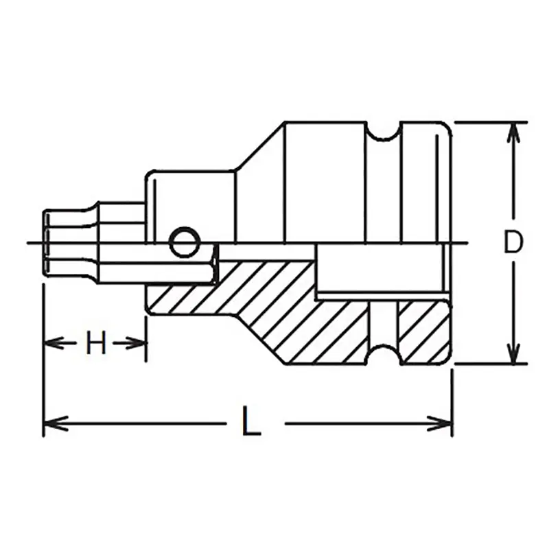 1 Sq. Dr. Bit Socket 13mm Hex Length 92mm - Image 2