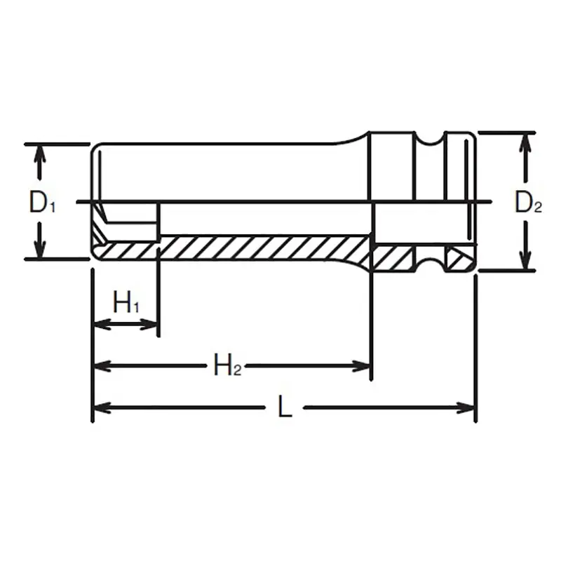 1/2 Sq. Dr. Socket  23mm Pathfinder Length 85mm - Image 2