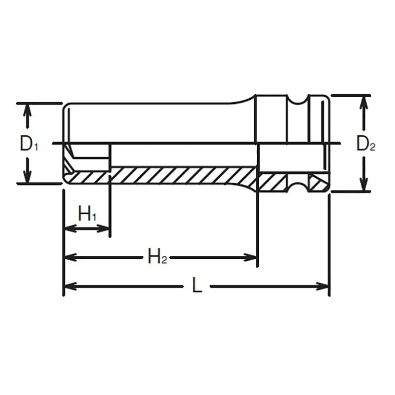 3/8 Sq. Dr. Socket 16mm Pathfinder Length 80mm - Image 2