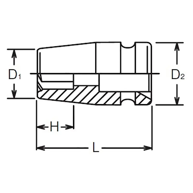 1/2 Sq. Dr. Socket 10mm Pathfinder Length 38mm - Image 2