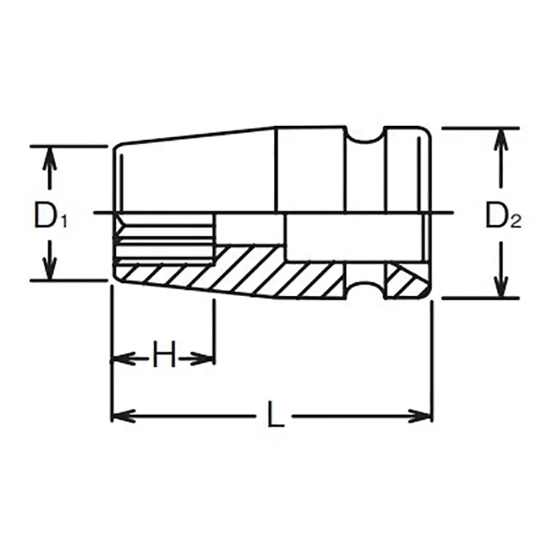 3/4 Sq. Dr. Socket  3/4 12 point Length 50mm - Image 2