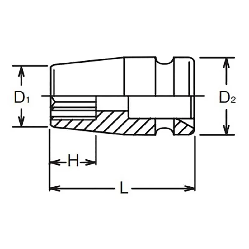 3/4 Sq. Dr. Socket 50mm 12 point Length 62mm - Image 2