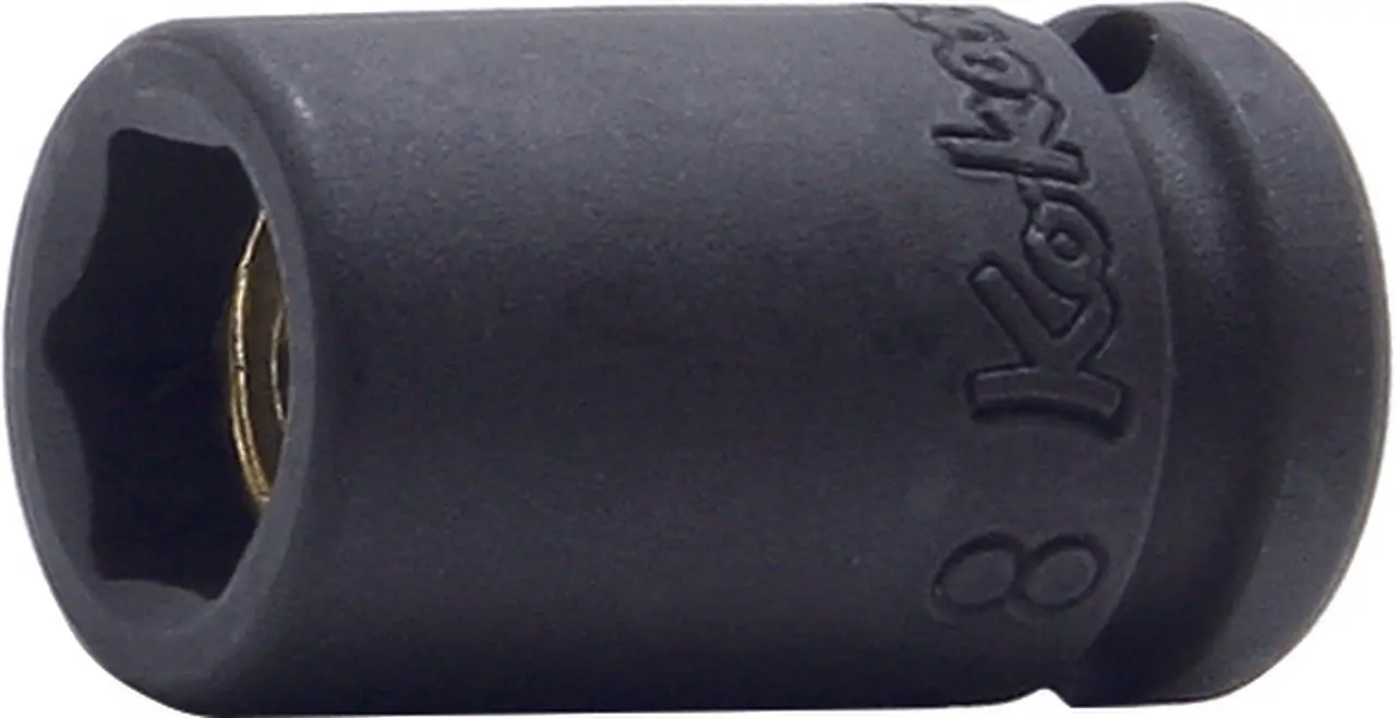 1/4 Sq. Dr. Socket 13mm 6 point Length 25mm Magnet