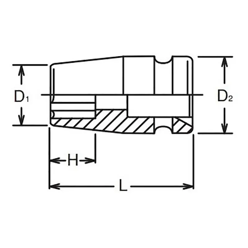 3/8 Sq. Dr. Socket  14mm Surface Length 32mm - Image 2
