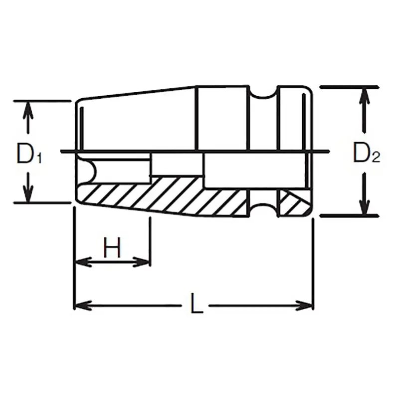 1/2 Sq. Dr. Impact TORX® E10 Socket - Length 38mm - Image 2