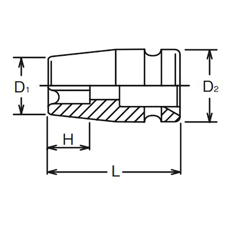 3/8 Sq. Dr. Impact TORX® E7 Socket - Length 32mm - Image 2