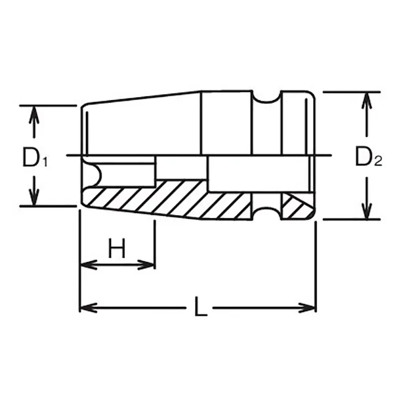 3/4 Sq. Dr. Impact TORXplus® 26EPL Socket - Length 60mm - Image 2