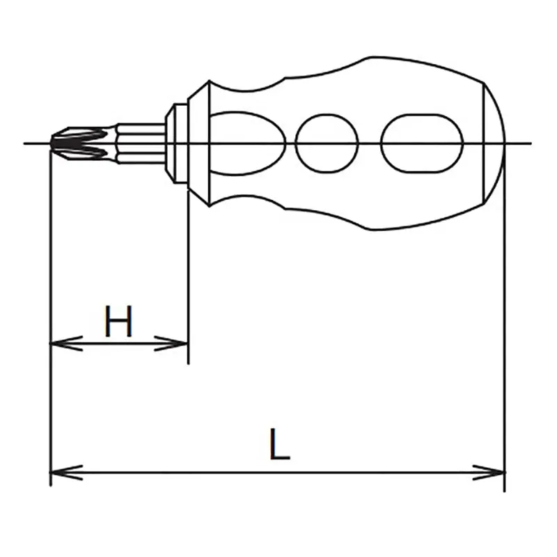 Interchangeable Screwdriver  PH2 x 6mm Stubby Length 86mm - Image 2