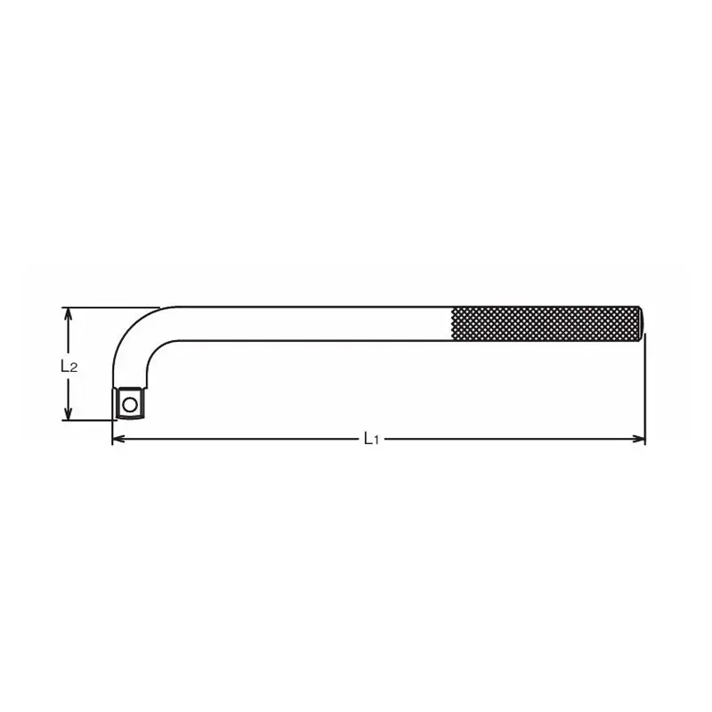 1/2 Sq. Dr. L Handle Length 250mm - Image 2