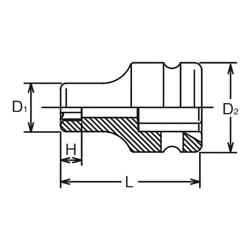 3/8 Sq. Dr. Socket 10S Length 32mm - Image 2