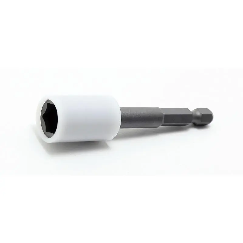 1/4 Hex Dr. Nut Setter with Plastic Protector 13mm 6 point Length 100mm Turnable POM cover