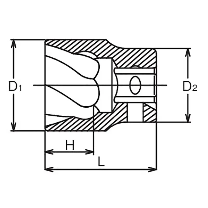 3/8 Sq. Dr. Nut Twister  13mm  Length 32mm - Image 2