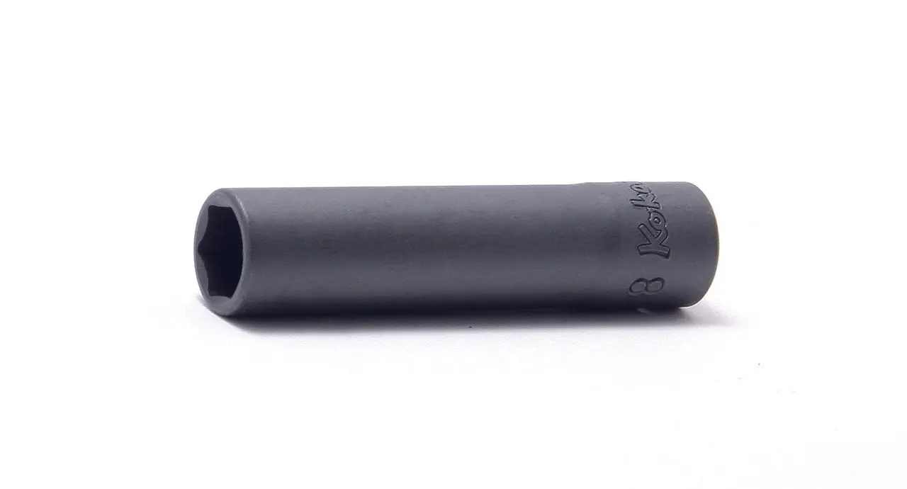 1/4 Sq. Dr. Socket 3/8 6 point Length 50mm