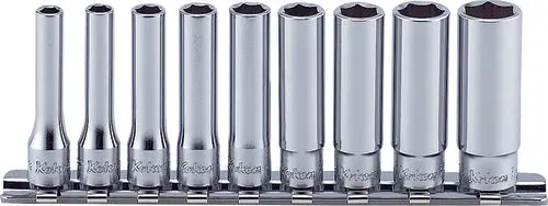 1/4 Sq. Dr. Socket set  3/16-1/2 6 point   9 pieces