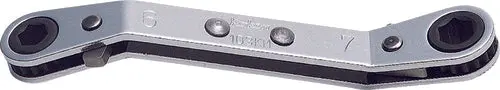 Ratcheting Ring Wrench 8x10mm 6 point Length 134mm Reversible