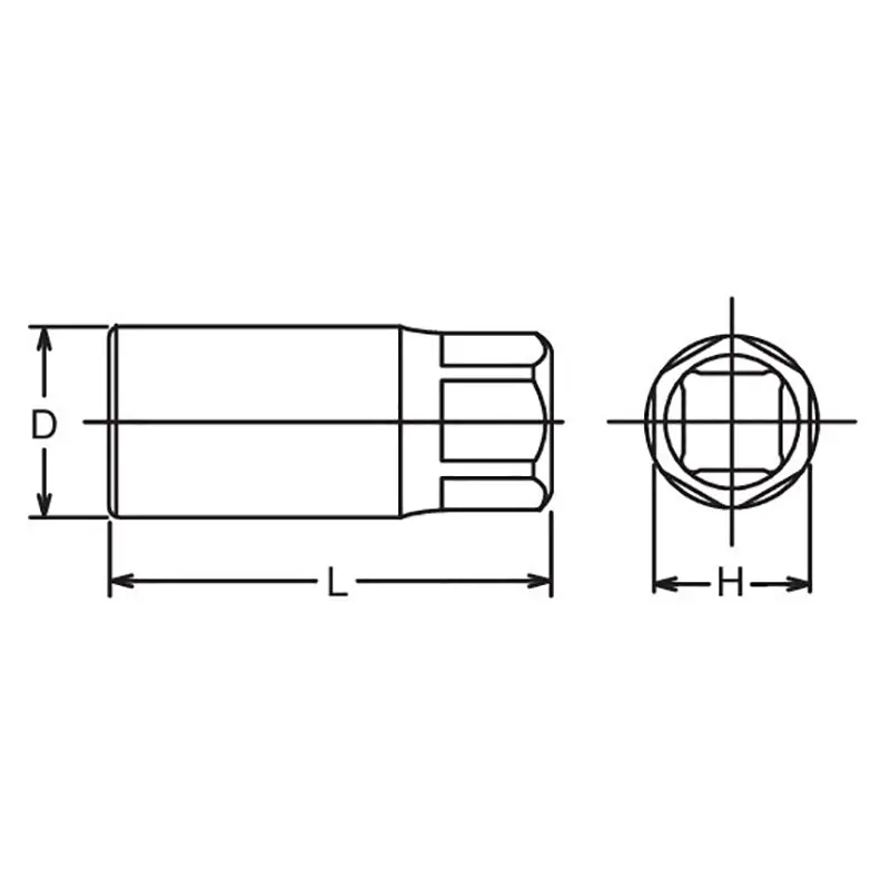 3/4 Sq. Dr. Stud puller  20mm 36mm Hex Length 100mm - Image 2