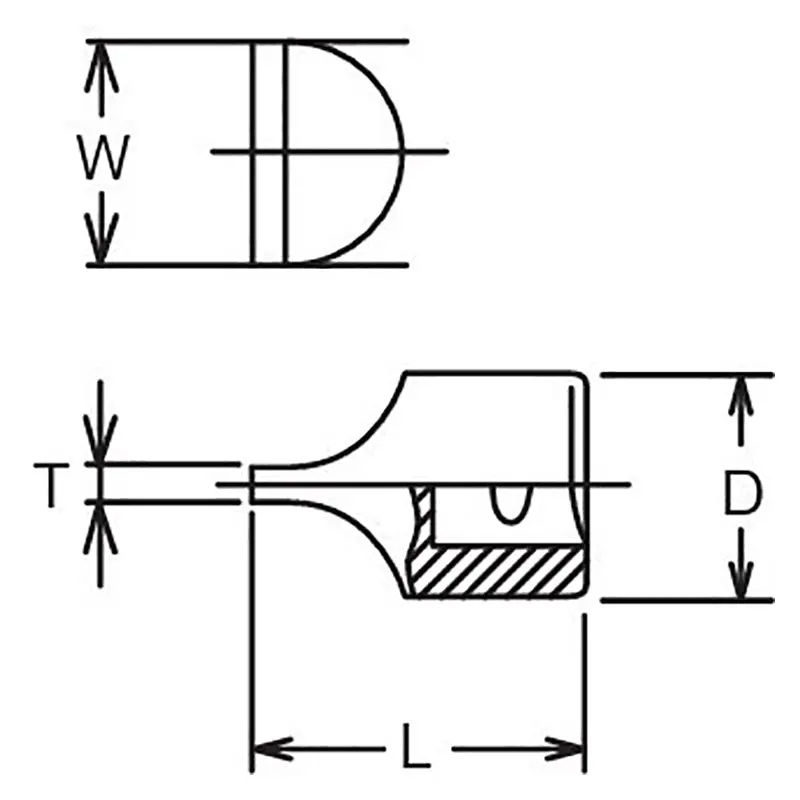 1/2 Sq. Dr. Bit Socket Slotted 3.7 x 24mm Length 40mm - Image 2