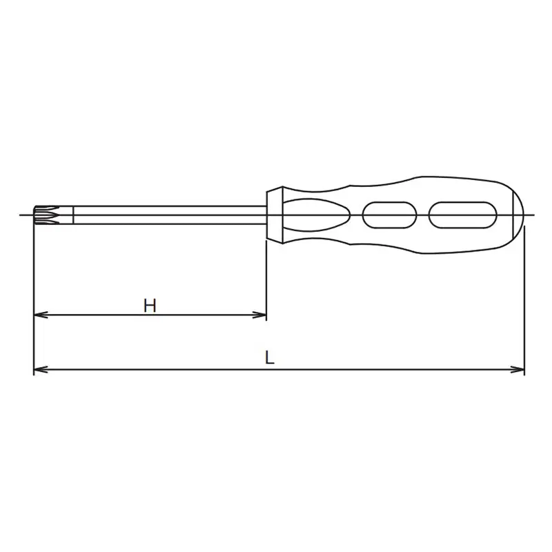 Tamper-Resistant TORX® T10H Screwdriver - Length 150mm - Image 2