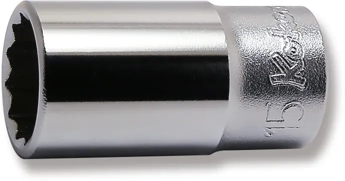 3/8 Sq. Dr. Socket 15mm 12 point Length 40mm