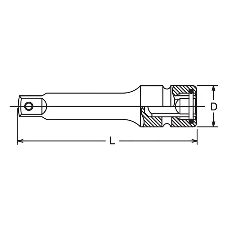 1/2 Sq. Dr. Adaptor 3/8 Square 150mm Pin type - Image 5