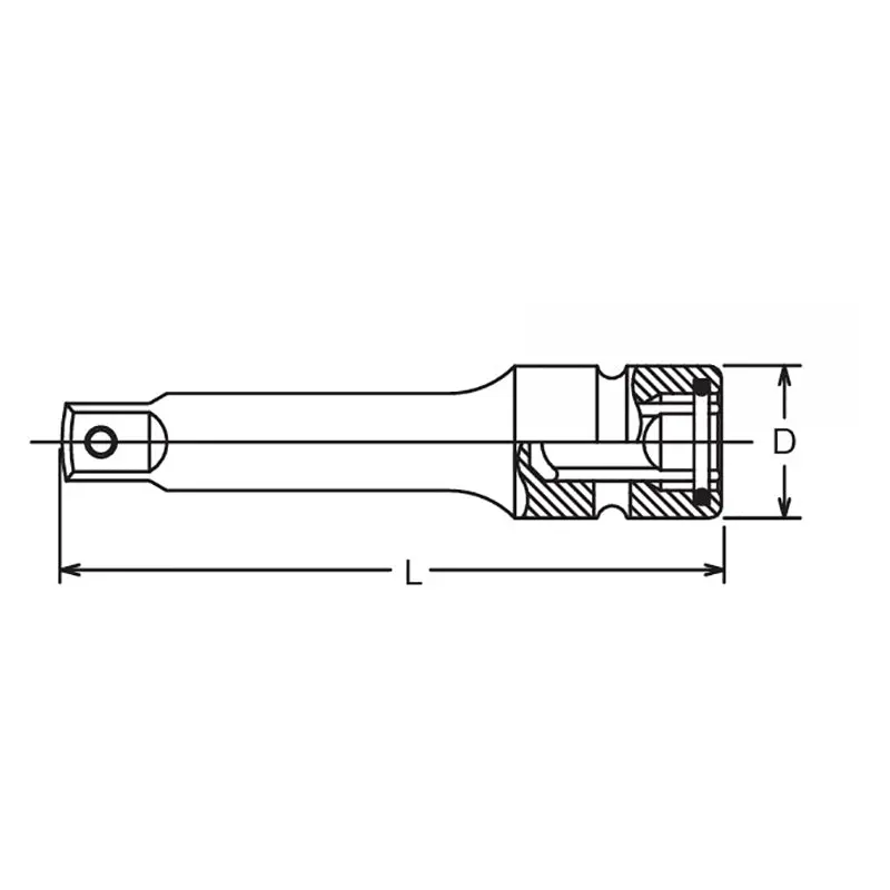 3/4 Sq. Dr. Extension Bar   Hole 250mm Sleeve Drive - Image 4