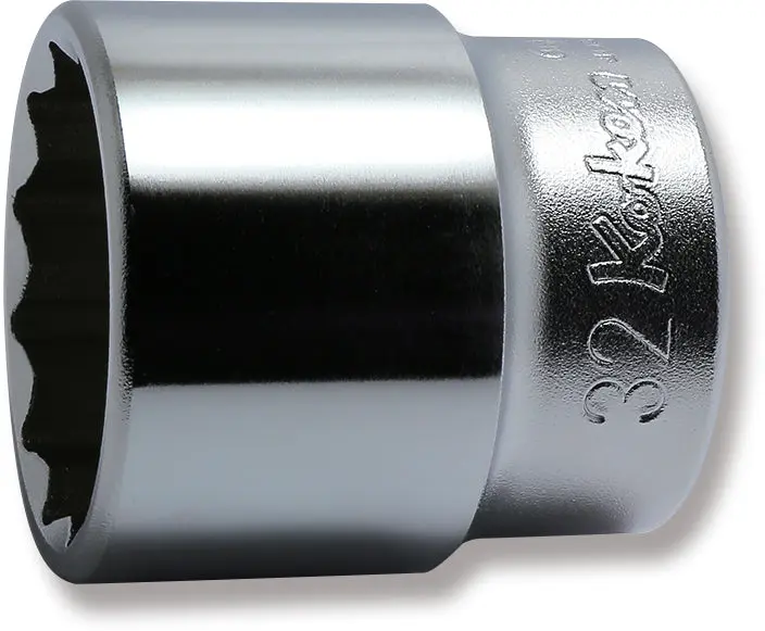 1/2 Sq. Dr. Chrome Metric 12 Point Socket 32mm