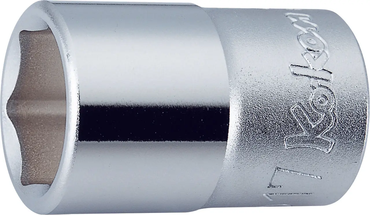 1/2 Sq. Dr. Chrome 6 Point Metric Socket 15mm