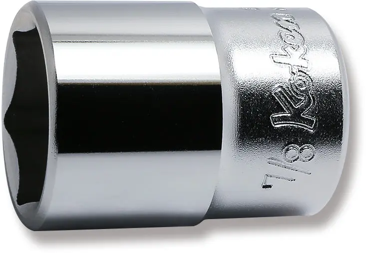 1/2 Sq. Dr. Chrome SAE 6 Point Socket 7/8"