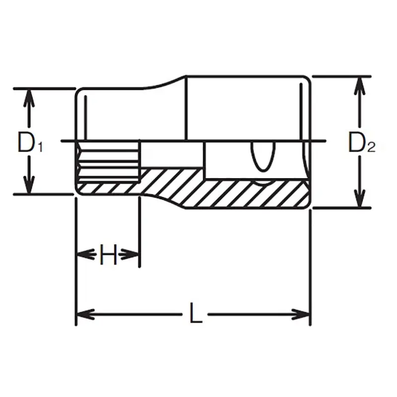1/4 Sq. Dr. 6 point chrome SAE Socket 5/32 - Image 2