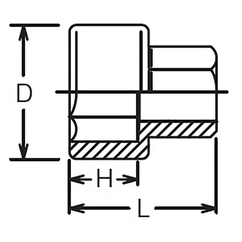 10mm Hex Dr. Socket 10mm 6 point Length 17mm - Image 2
