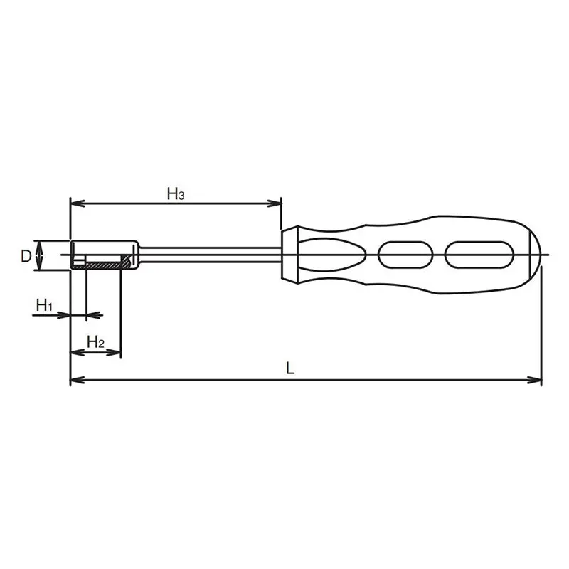 Socket Driver 14mm 6 point Length 245mm - Image 2