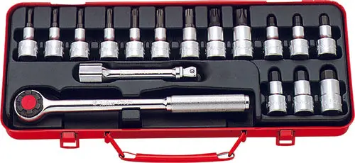 17 Piece 1/2 Sq. Dr. Hex and TORX® Bit Socket Set