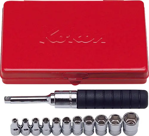 1/4 Sq. Dr. 12 Piece 6-Point Metric Socket set  4-13mm