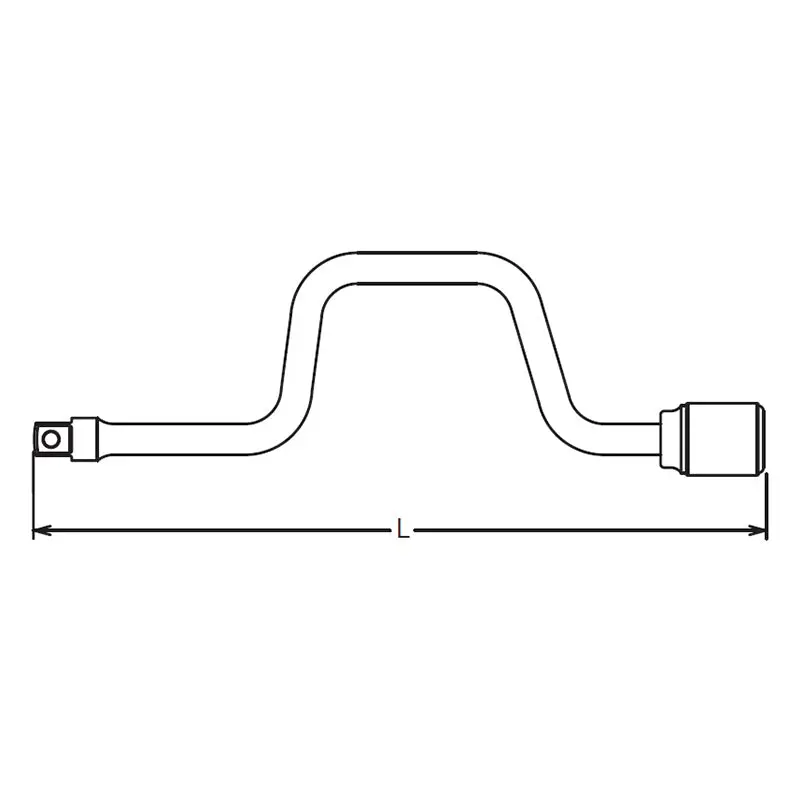 1/4 Sq. Dr. Speed Handle    Length 350mm - Image 2