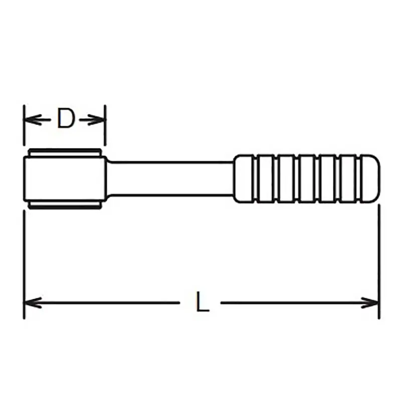 Stud puller  10mm  Length 120mm  Rubber Handle - Image 2