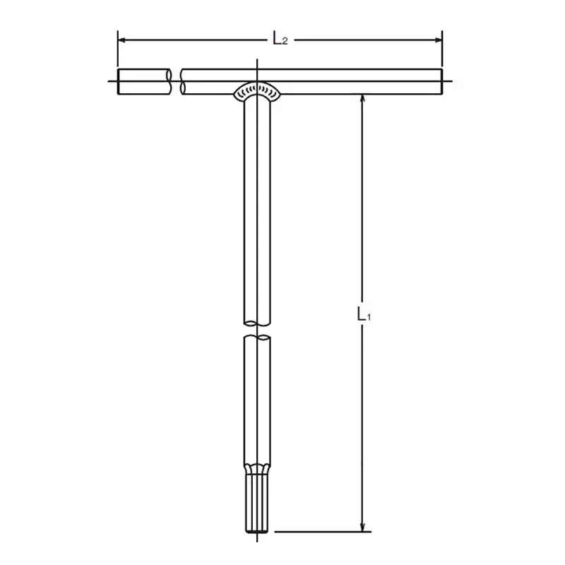T Handle 5mm Hex Length 250 x 160mm - Image 2
