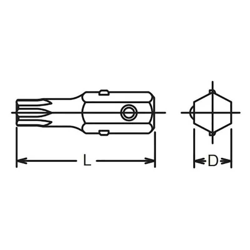 5/16 Hex Dr. TORX® T15 Bit - Length 32mm - Image 2