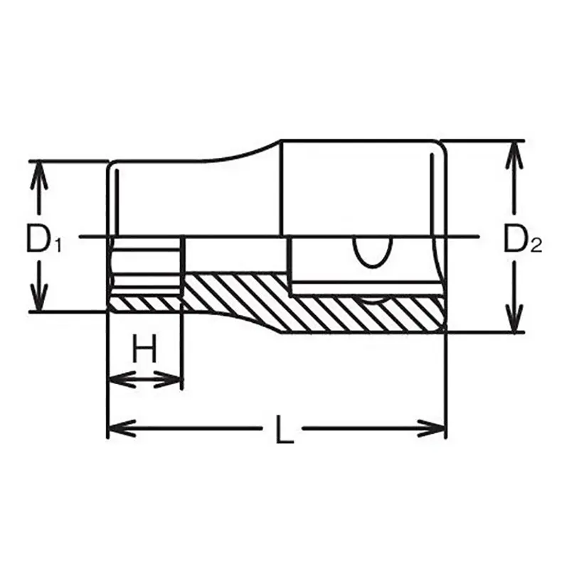 1/2 Sq. Dr. TORXplus® 20EPL Low Profile Socket - Length 37mm - Image 2