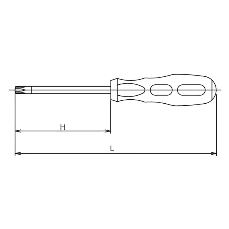 Tamper-Resistant TORX® T40H Screwdriver - Length 245mm - Image 2
